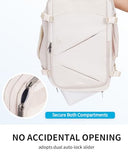 ECOHUB Carry On Travel Backpack, Expandable Airlines Personal Item Bag 18x14x8, Water Resistant 17 inch Laptop Backpack Flight Approved, 12 Pockets 30L Work Backpacks with Wet Pocket & Cable Slot