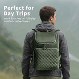 Halivita Cooler Backpack Insulated Leak Proof 33 Cans, Waterproof Hiking Backpack Cooler Soft Cooler Bag Lunch Backpack for Picnic Camping Beach, Green