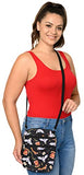 Harry Potter Womens Crossbody Bag Hogwarts Travel Purse Passport Gryffindor AOP