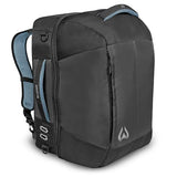 Wildhorn Brimhall 65L Smoke Blue color Ski Boot Bag & Snowboard Backpack -US Ski Team Official Supplier- Waterproof & Durable, 3 Carry Travel Options, Fits Boots, Helmets, Goggles & Outerwear