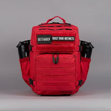 WOLFpak 35L Athletic Gym Backpack - Durable 1000D Waterproof Oxford Material with MOLLE Webbing, Laptop Pocket & Dual Cup Holders, Durable Fitness/Travel/Military Daypack (Elite Red)