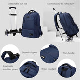 ETAISHOW Rolling Backpack for Boys with Wheels Roller Backpack Wheeled School Bag for Teen Boys Black