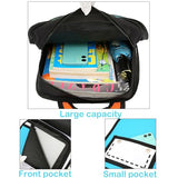 Lifelix Kids Kawaii Backpack for Boys Girls Cute Toddler 2D Cartoon Comic Paper Jump Bookbag Fun Weird School Schoolbag (Blue, Large)