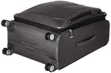Samsonite Solyte DLX Softside Expandable Luggage with Spinner Wheels, Mineral Grey, Checked-Medium 25-Inch