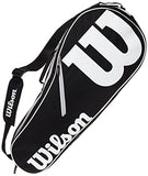 WILSON WRZ601403 Advantage II Tennis Bag, Black/White