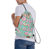 Various Delicious Doughnut Unisex Drawstring Backpack Bag Sport Gym Travel Sackpack