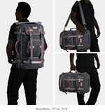 WITZMAN Canvas Backpack Travel Backpack Large Laptop Bags Convertible Shoulder Sling Bag Convertible Sling Backpack CrossbodyChest Bag