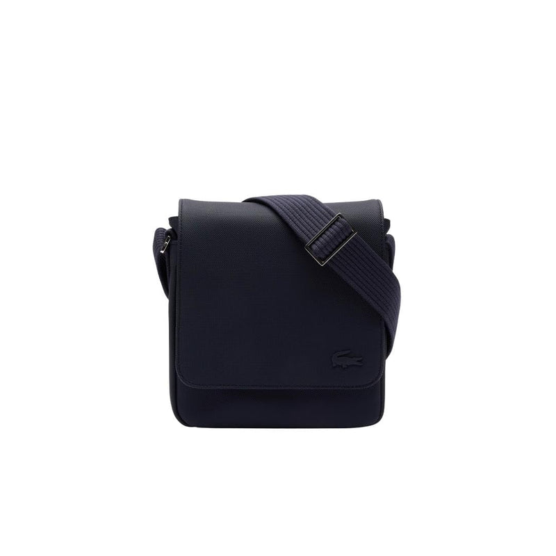Lacoste Men's Classic Flap Crossover Crossbody Bag, Midnight Blue, One Size