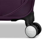 Samsonite Carry-On Soft-Sided Expandable 21-Inch Element Suitcase: Airline Approved for Most Major Airlines, Durable, 360° Spinner Wheels, Adjustable Handle, 2 Front & Side Pocket- Purple