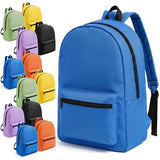 TomeLosise 12 Pack Backpacks Bulk, Wholesale Durable Bookbags in 6 Colors, 17 Inch Large Capacity Backpack for Back to School Supplies