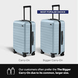 Away Amazon Exclusive Carry-On Luggage - 22-Inch Lightweight Hardside Suitcase with 360° Spinner Wheels, Interior Compression System, TSA-Approved Lock - Sky Blue