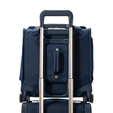 Briggs & Riley Cabin Spinner - Carry On Luggage for Travel, Suitcases with Wheels, Softside Rolling Bag for Men & Women, Fits Under Plane Seat, Interlocking Handle - Baseline Collection, Navy