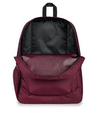 JanSport Cross Town Backpack - Simple Bag for Everyone with 1 Main Compartment, Front Utility Pocket - Premium Class Accessories - Cherry Lacquer