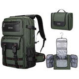 WITZMAN Carry On Travel Backpack for Men Duffle Bags Fit 17 Inch Laptop Airline Approved Laptop Backpack and Toiletry Bag Large Hanging Multi-organization Bathroom Bag