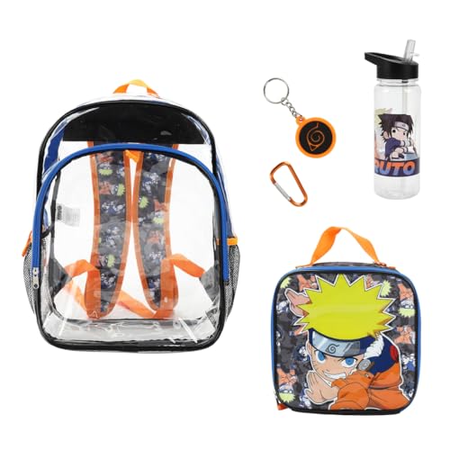 Bioworld Naruto 5-Piece Backpack & Lunchbox Set With Water Bottle | Backpacks4Less