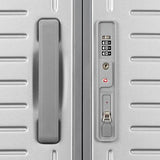 Framelock Max 29” Large Checked Hardshell Zipperless Luggage - Highly Secure Integrated Eazylock™ Mechanism - RightHeight™ Adjustable Handle - 360° Spinner Wheels - Airline Approved - Glacial Silver
