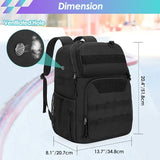 GOBUROS Skate Bag Fits Shoes Up to Us Mens 13, Roller Skate Backpack with Multi Accessory Pockets, Inline Skate Bag for Men And Women, Black