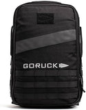 GORUCK Rucker 4.0 20L Black with White Embroidery - Purpose Built Rucking Backpack, Military Weight Training Rucksack w/Ruck Plate Pocket and Extra Padded Straps