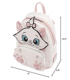 Loungefly Disney Marie Floral Footsy Womens Double Strap Shoulder Bag Purse