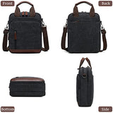 mygreen Mens Bag Canvas Shoulder Bag Small Messenger Crossbody Bag Work Bag Vintage Multi-function Army Green