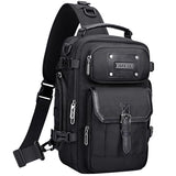 WITZMAN Sling Bag for Men Casual Crossbody Bag Fits 9.7 Inch Ipad