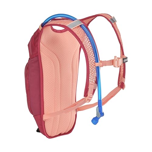 CamelBak Mini M.U.L.E. Kids Hydration Backpack, Lightweight Trail and Bike Pack with 50oz Reservoir, Berry