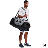 Under Armour Unisex-Adult Undeniable 5.0 Duffle, Pitch Gray Medium Heather (012)/Black, Small