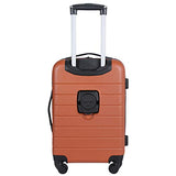 Wrangler Smart Spinner Hardside Luggage, 3 Piece Set, Burnt Orange