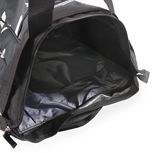 Pacific Coast Signature Large Rolling Shopper Tote Bag, BlackFloral, One Size