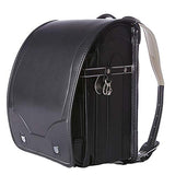 MilWorld randoseru black backpack ransel japanese school bags boys and girls automatic lock waterpoorf PU leather