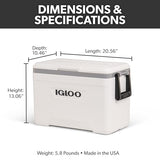Igloo 25 QT Latitude Marine Ultra White Cooler