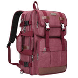 WITZMAN Canvas Travel Backpack for Women Large Laptop Backpack Fits 16 Inch