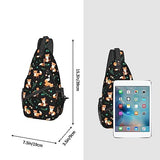 qyopvli Fox Sling Bag Crossbody Backpack Hiking Travel Daypack Chest Bag Lightweight Shoulder Bag For Women Men