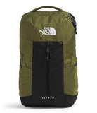 The North Face Lichen Daypack - Everyday Commuter Backpack, Laptop Sleeve, Water Bottle Pockets, Center Front Pouch, Woodland Green/TNF Black, One Size