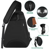 Ytonet Tennis Bag, Tennis Sling Backpack Crossbody for Men Women