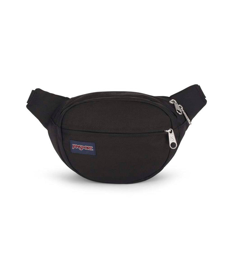 JanSport Fifth Avenue Fanny Pack Crossbody Bags for Women, Men - Stylish, Durable Waist Bag with Adjustable Belt, Main Zippered Pocket, Quick Stash Pocket, Travel Essentials, Black