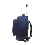 Travelers Club 18" Rolling Backpack with Shoulder Straps, Navy Blue