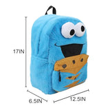Sesame Street Cookie Monster 17" Blue Backpack