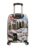 Rockland Departure Hardside Spinner Wheel Luggage, New York, Carry-On 20-Inch