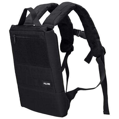 Polyfit Rucking Backpack 2.0 - Weighted Ruck Pack for Weight Plates - Patent Pending Side-Loading Rucksack for Walking, Running, | Backpacks4Less