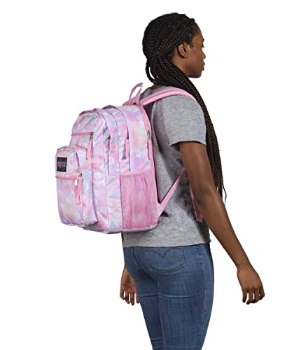 JanSport Laptop Backpack - Computer Bag with 2 Compartments, Ergonomic Shoulder Straps, 15” Laptop Sleeve, Haul Handle - Book Rucksack - Neon Daisy