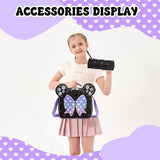 Meetbelify Backpack with Wheels for Girls Rolling Backpack Cute Carry on Backpack Kids Luggage with Lunch Box Pencil Case for Elementary Student