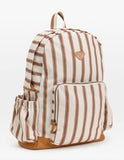 Billabong Home Abroad Womens Backpack, Brown & White