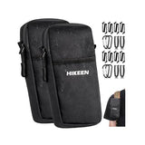 Hikeen X-Pac Backpack Strap Pouch for Smartphone, Weatherproof Durable Tactical Molle Phone Pouch with Carabiner, Molle Backpack Phone Holder Fit Outdoor/Hiking/Climbing 2pcs
