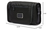 TUMI - Alpha Travel Kit - Travel Toiletry Bag - Compact Travel Organizer for Cosmetics & Essentials - TUMI Tracer - Black