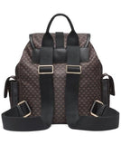 Calvin Klein Elora Organizational Backpack, Brown/Khaki/Black, One Size