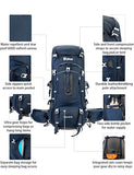 Ubon 60L Lightweight Camping Backpack Internal Frame Backpacks Blue