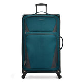 U.S. Traveler Aviron Bay Expandable Softside Luggage with Spinner Wheels, Teal, 30-Inch, US08125E31