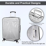 28 Inch Clear Suitcase Cover for Luggage TSA Approved Heavy Duty Waterproof PVC Protector Prevents Scratches Damage for Wheeled Travel Luggage