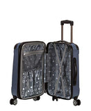 Rockland London Hardside Spinner Wheel Luggage, Blue, 3-Piece Set (20/24/28)
